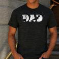 Dad Dinosaur Saurus Boys Girls Fathers Day Idea Men's Casual T-Shirt Dark Grey