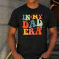 In My Dad Era Groovy Papa Daddy Fathers Day For Men Men's Casual T-Shirt Dark Grey In My Dad Era Groovy Papa Daddy Fathers Day For Men Men's Casual T-Shirt Dark Grey
