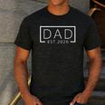 Dad Est 2026 Expect Baby 2026 Father 2026 New Dad 2026 Men's Casual T-Shirt Dark Grey