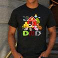 Dad Farm Animal Birthday Family Matching Party Men's Casual T-Shirt Dark Grey