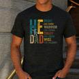 Dad Fathers Day Christian Jesus He Is Smart Brave Men's Casual T-Shirt Dark Grey