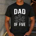 Dad Of Five Father Of 5 Proud Dad Of 5 Father Of Five Men's Casual T-Shirt Dark Grey Dad Of Five Father Of 5 Proud Dad Of 5 Father Of Five Men's Casual T-Shirt Dark Grey