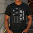 Dad Of Girls Outnumbered Fathers Day 2025 For Dad Daughters Men's Casual T-Shirt Dark Grey