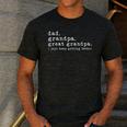 Dad Grandpa Great Grandpa Fathers Day Great Grandpa Men's Casual T-Shirt Dark Grey