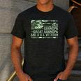 Dad Grandpa Great Grandpa Veteran Fathers Day Great Grandpa Men's Casual T-Shirt Dark Grey