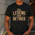 Dad Grandpa Retirement The Legend Has Retired 2026 Men Men's Casual T-Shirt Dark Grey
