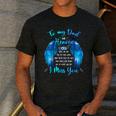 To My Dad In Heaven I Miss You Men's Casual T-Shirt Dark Grey