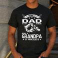 Being A Dad Is An Honor Being A Grandpa Is Priceless Men's Casual T-Shirt Dark Grey