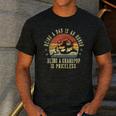 Being A Dad Is An Honor Being Grandpop Is Priceless Grandpop Men's Casual T-Shirt Dark Grey
