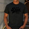 Dad From Kids Best Dad Ever Father's Day Men's Casual T-Shirt Dark Grey