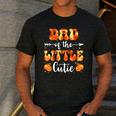 Dad Little Cutie Baby Shower Orange 1st Birthday Party Men's Casual T-Shirt Dark Grey