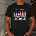Dad Man Saying Proud Dad That Didn't Raise Liberals Men's Casual T-Shirt Dark Grey Dad Man Saying Proud Dad That Didn't Raise Liberals Men's Casual T-Shirt Dark Grey