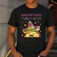 Dad Of Miss Three-Esta Mexican Fiesta 3rd Birthday Outfit Men's Casual T-Shirt Dark Grey