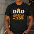 Dad Mom Of The Birthday Boy Kid Construction Matching Family Men's Casual T-Shirt Dark Grey