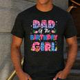 Dad And Mom Of The Birthday Girl Party Decor Family Matching Men's Casual T-Shirt Dark Grey