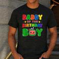 Dad And Mom Daddy Of The Birthday Boy Tee Melon Family Party Men's Casual T-Shirt Dark Grey