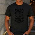 Dad Is My Name Fishing Is My Game Loves Fishing Men's Casual T-Shirt Dark Grey