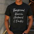 Dad Not Boyfriend Fiance Marked Out Husband & Daddy Men's Casual T-Shirt Dark Grey