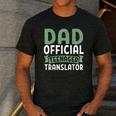 Dad Official Teenager Translator Dad Men's Casual T-Shirt Dark Grey