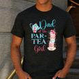 Dad Of The Par-Tea Girl Floral Tea Party Birthday Family Men's Casual T-Shirt Dark Grey