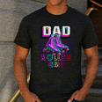 Dad Of Roller Girl Roller Skating Birthday Matching Family Men's Casual T-Shirt Dark Grey