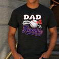 Dad Rookie Of Year 1st Birthday Baseball Theme Matching Men's Casual T-Shirt Dark Grey