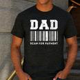 Dad Scan For Payment Barcode Father's Day Men's Casual T-Shirt Dark Grey