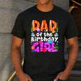 Dad Under Sea Birthday Party Girls Ocean Sea Animals Themed Men's Casual T-Shirt Dark Grey