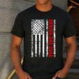 Dad Senior 2026 Proud Dad Of A Class Of 2026 Graduate Flag Men's Casual T-Shirt Dark Grey