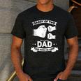 Dad Squared Fathers Day Dad Of Two Cool Daddy Of 2 Men's Casual T-Shirt Dark Grey