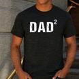 Dad Squared Dad Of Two Men's Casual T-Shirt Dark Grey