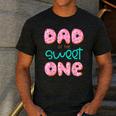 Dad Sweet One 1st First Birthday Matching Family Donut Men's Casual T-Shirt Dark Grey