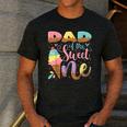 Dad Of The Sweet One Ice Cream 1St Birthday Party Men's Casual T-Shirt Dark Grey