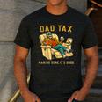 Dad Tax Graphic Tee Fathers Day Men's Casual T-Shirt Dark Grey