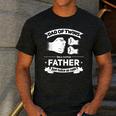Dad Of Twins 2024 Father Twice As Cool Father's Day Twin Dad Men's Casual T-Shirt Dark Grey