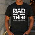 Dad Of Twins Classic Overachiever Cool Twin Dad Men's Casual T-Shirt Dark Grey