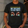Dad Of Twins TShirt Men's Casual T-Shirt Dark Grey