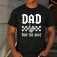 Dad Two The Bone Skeleton Hand 2nd Birthday Boy Girl Men's Casual T-Shirt Dark Grey