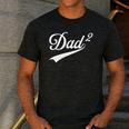 Dad Of Two Promoted For The Second Time Daddy Squared Men's Casual T-Shirt Dark Grey