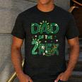 Dad Of The Two Rex Birthday Dinosaur Family Matching Men's Casual T-Shirt Dark Grey