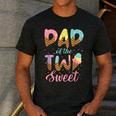 Dad Of The Two Sweet Birthday Girl Ice Cream Lovers 2nd Men's Casual T-Shirt Dark Grey