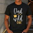 Dad Of The Wild One Shirt 1st Birthday First Thing Daddy Tee Men's Casual T-Shirt Dark Grey