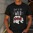 Dad Of The Wild One Shirt Bear Lumberjack 1st Birthday Tee Men's Casual T-Shirt Dark Grey