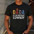 Dada 1st Birthday Cowboy Western Dada Birthday Boy Men's Casual T-Shirt Dark Grey