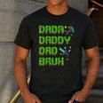 Dada Daddy Dad Bruh Father's Day Game Pixel Men's Casual T-Shirt Dark Grey