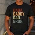 Dada Daddy Dad Bruh Retro Vintage Fathers Day Vintage Men's Casual T-Shirt Dark Grey
