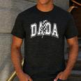 Dada Lightning Bolt Checkered Varsity Dad Men Father's Day Men's Casual T-Shirt Dark Grey Dada Lightning Bolt Checkered Varsity Dad Men Father's Day Men's Casual T-Shirt Dark Grey