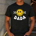 Dada One Happy Dude Birthday Theme 1st Family Matching Mom Men's Casual T-Shirt Dark Grey