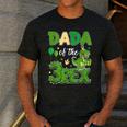 Dada Of The Three Rex Birthday Dinosaur Family Matching Men's Casual T-Shirt Dark Grey