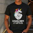 Dadacorn Muscle Dad Unicorn Fathers Day Men's Casual T-Shirt Dark Grey